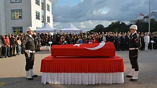 Denizde hayatını kaybeden gazi polis memuru Numan Şen memleketine uğurlandı