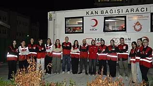Havza'da gençlerden Kızılay'a 66 ünite destek