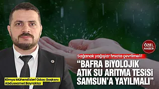 Kimya Mühendisleri Odası'ndan tüm Türkiye'ye 'Su Hasadı' çağrısı