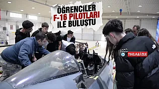 Öğrenciler 5'inci Ana Jet Üssü'nde havacılarla buluştu