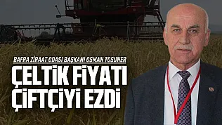 Osman Tosuner'den çeltik fiyatına tepki