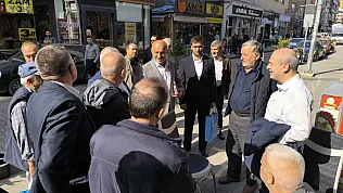 Saadet Partisi'nden Çarşamba'da esnaf ziyareti