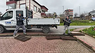 Saha kontrolleri aralıksız sürüyor: Canik'te Çalışmalar devam ediyor