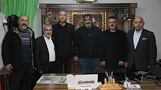 Salıpazarı Oda başkanlarından Gazeteci Şeker'e ziyaret