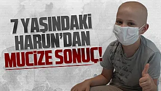 Samsun'da 7 Yaşındaki Harun'un karnındaki 30 santimlik tümör küçültüldü