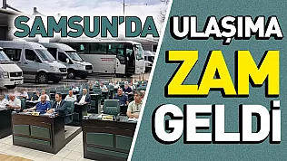 Samsun'da ulaşıma zam teklifi Meclis'ten geçti