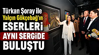 Türkan Şoray ile Yalçın Gökçebağ'ın eserleri aynı sergide sanatseverlerle buluştu