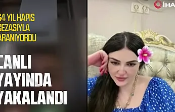 64 yıl hapis cezasıyla aranıyordu, canlı yayında yakalandı