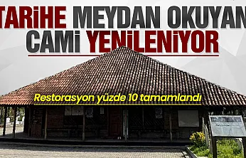 850 yıllık Göğceli Çivisiz Camii restorasyonu yüzde 10 tamamlandı