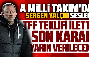 A Milli Takım Teknik Direktörü Sergen Yalçın oldu iddiası