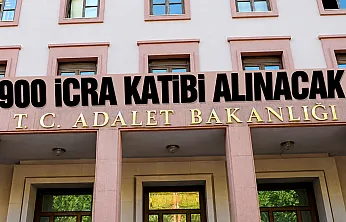 Adalet Bakanlığı'ndan 900 Sözleşmeli İcra Katibi Alımı