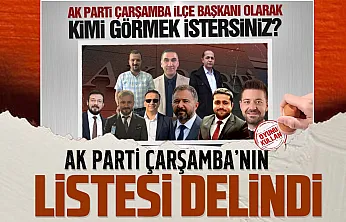 AK Parti Çarşamba İlçe Başkanlığı için istenen isim Şenol Şen
