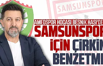 Amedspor Teknik Direktörü Besnik Hasi'den Samsunspor benzetmesi: 'Yaralı bir hayvan gibi çok tehlikeliler'