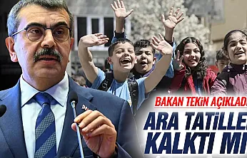 Ara Tatil tartışmaları son buldu