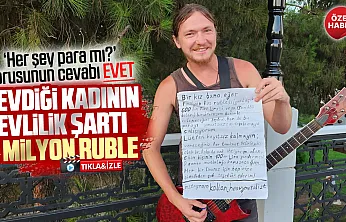 Aşık olduğu kadınla evlenebilmek için 1 milyon ruble biriktiriyor