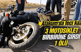 Atakum'da 3 aracın karıştığı zincirleme kazada 1 ölü, 1 yaralı
