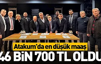 Atakum'da en düşük maaş 46 bin 700 TL oldu