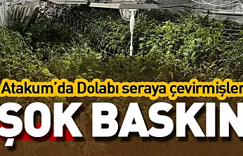 Atakum'da şok baskın : Dolabı seraya çevirmişler!