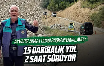 Ayvacık'ta yol tepkisi!