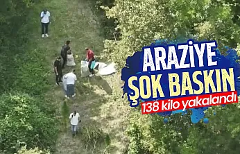 Bafra'da 138 kilo esrar ele geçirildi