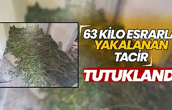 Bafra'da zehir tacirine jandarma darbesi: 63 kilo esrarla yakalanan şüpheli tutuklandı