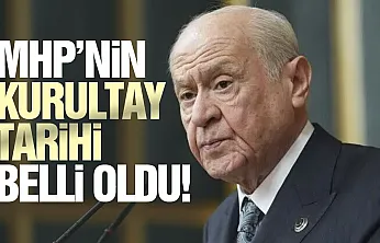 Bahçeli, MHP'nin 15. Olağan Büyük Kurultayı'nın tarihini açıkladı