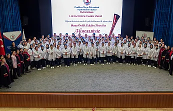 Beyaz önlük heyecanı: OMÜ'de 97 öğrenci mesleğe ilk adımını attı