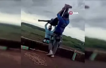 Brezilya'da halatla atlama faciası