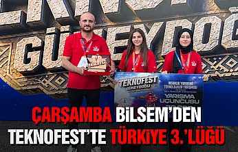 Çarşamba BİLSEM'den büyük başarı: TEKNOFEST 2026'da Türkiye 3.'lüğü Samsun'a geldi!