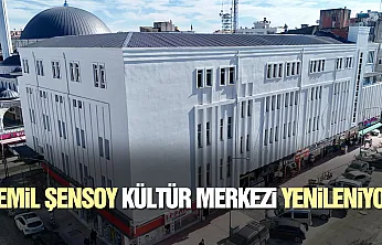 Çarşamba'da Cemil Şensoy Kültür Merkezi yenileniyor