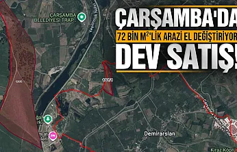 Çarşamba'daki Arazi 27,7 Milyon TL'ye Satıldı