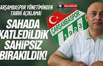 Çarşambaspor Başkanı Muhammet Ali Torun'dan zehir zemberek açıklama