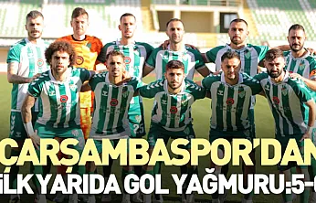 Çarşambaspor'dan ilk yarıda gol yağmuru:5-0