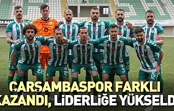 Çarşambaspor farklı kazandı, liderliğe yükseldi