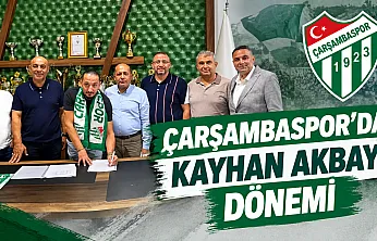 Çarşambaspor Teknik Direktör Kayhan Akbay  bir yıllık sözleşme imzaladı