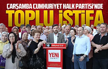 CHP Çarşamba ilçe başkanı ve belediye meclis üyeleri istifa etti