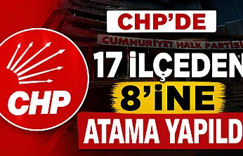 CHP'de 8 ilçe başkanı belli oldu