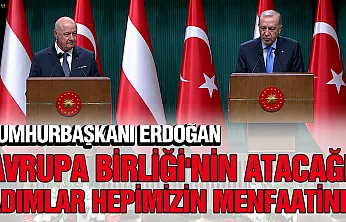 Cumhurbaşkanı Erdoğan, Avusturya Başbakanı Stocker ile bir araya geldi