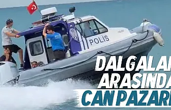 Denizde mahsur kalan vatandaş ekipler tarafından kurtarıldı
