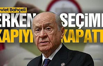 Devlet Bahçeli, Seçimin zamanında olması önemli