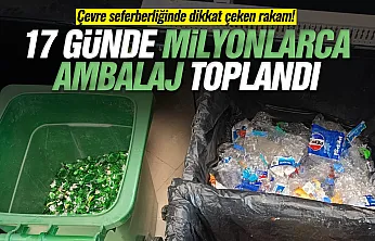 DOA'da 17 günde 33 milyon ambalaj geri dönüştürüldü