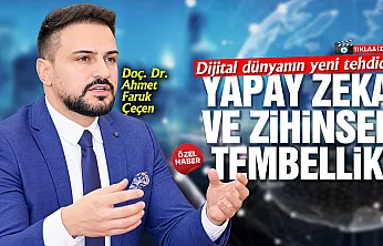 Doç. Dr. Ahmet Faruk Çeçen, 'Düşünmeyi yapay zekaya bırakmayın'