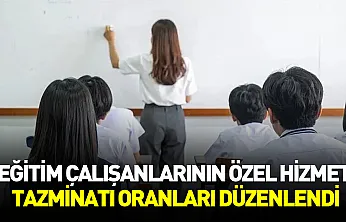 Eğitim çalışanlarının özel hizmet tazminatı ve ek ders ödemelerinde yeni düzenleme