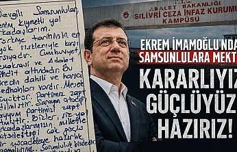 Ekrem İmamoğlu'ndan Samsun'a mektup