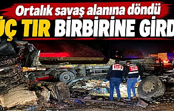 Elazığ-Malatya yolunda faciа: 3 tır çarpıştı