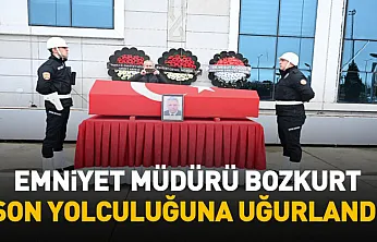 Emniyet Müdürü Musa Bozkurt için resmi cenaze töreni düzenlendi
