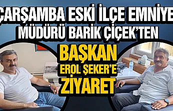 Emniyetçi Barik Çiçek'ten, Erol Şeker'e ziyaret