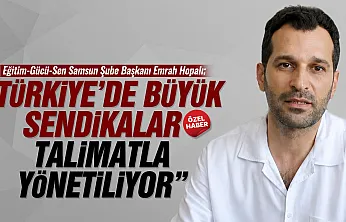 Emrah Hopalı, 'Türkiye'de Parti Sendikacılığı Hakim'