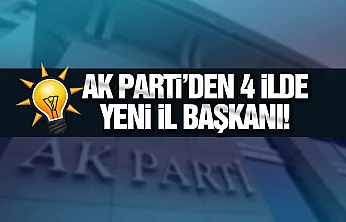 Erdoğan'dan 4 ile kritik imza: AK Parti'de görev değişimi rüzgarı!