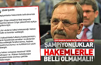 Eski Başkan Şahin: 'Bu Haksızlığı Lanetliyorum!'
